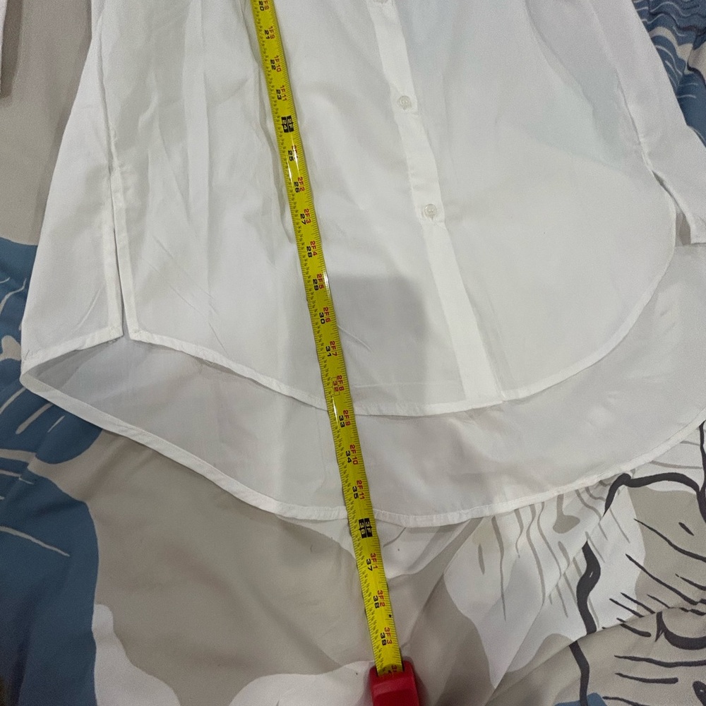 COCO’S KISS • White Bell Sleeve Button Down Shirt Dress • size S - Picture 14 of 14